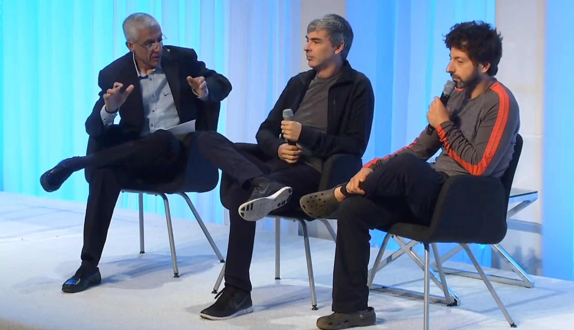 Fireside chat with Google co-founders, Larry Page and Sergey Brin
